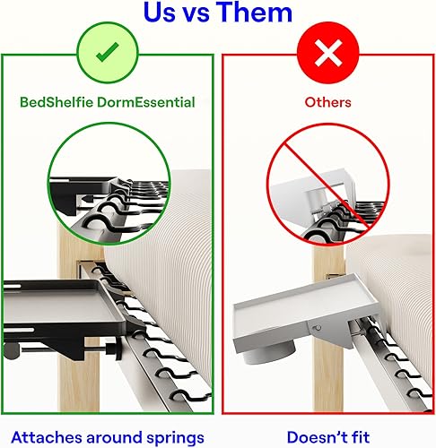 Miniatura 4 de BedShelfie DormEssential RoomEssential (negro)
