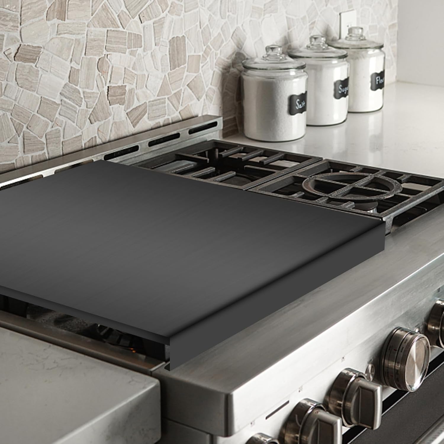 Amazon.com: Yampos Stainless Steel Gas Stove Cover Board, Noodle Board ...