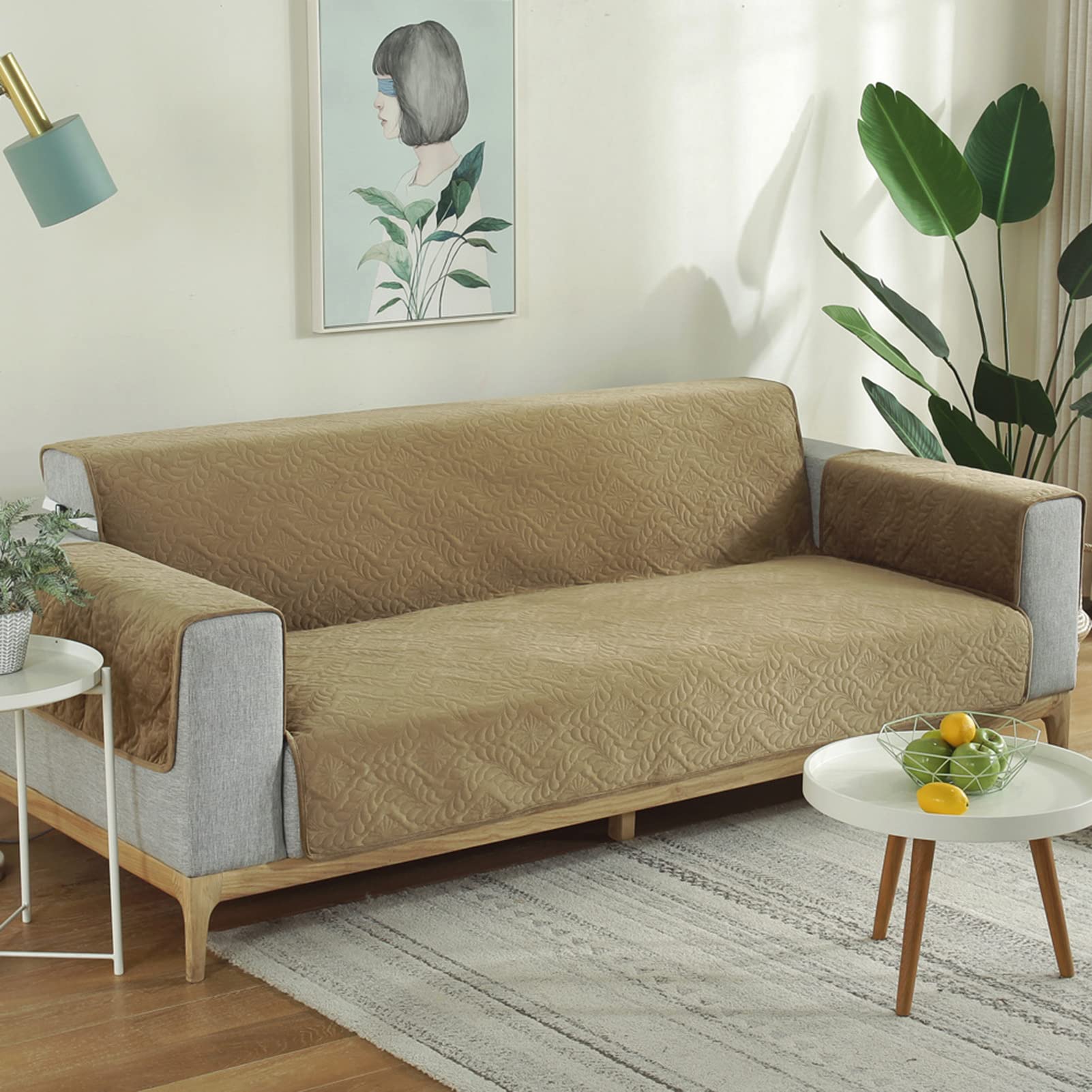 Housse de canapé réversible en peluche pour les animaux