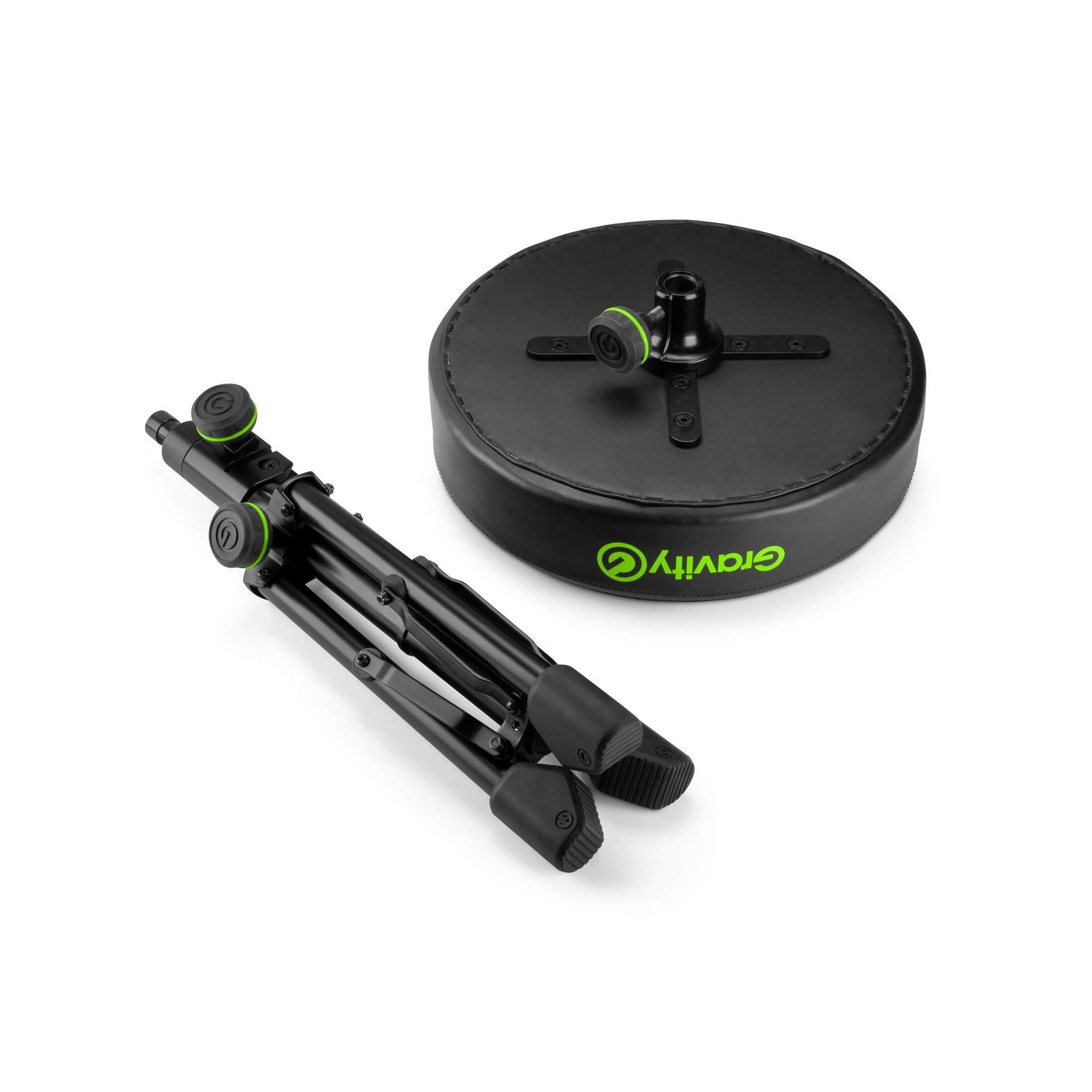 Gravity FD SEAT 1 - Sgabello rotondo per musicisti, pieghevole, regolabile in altezza
