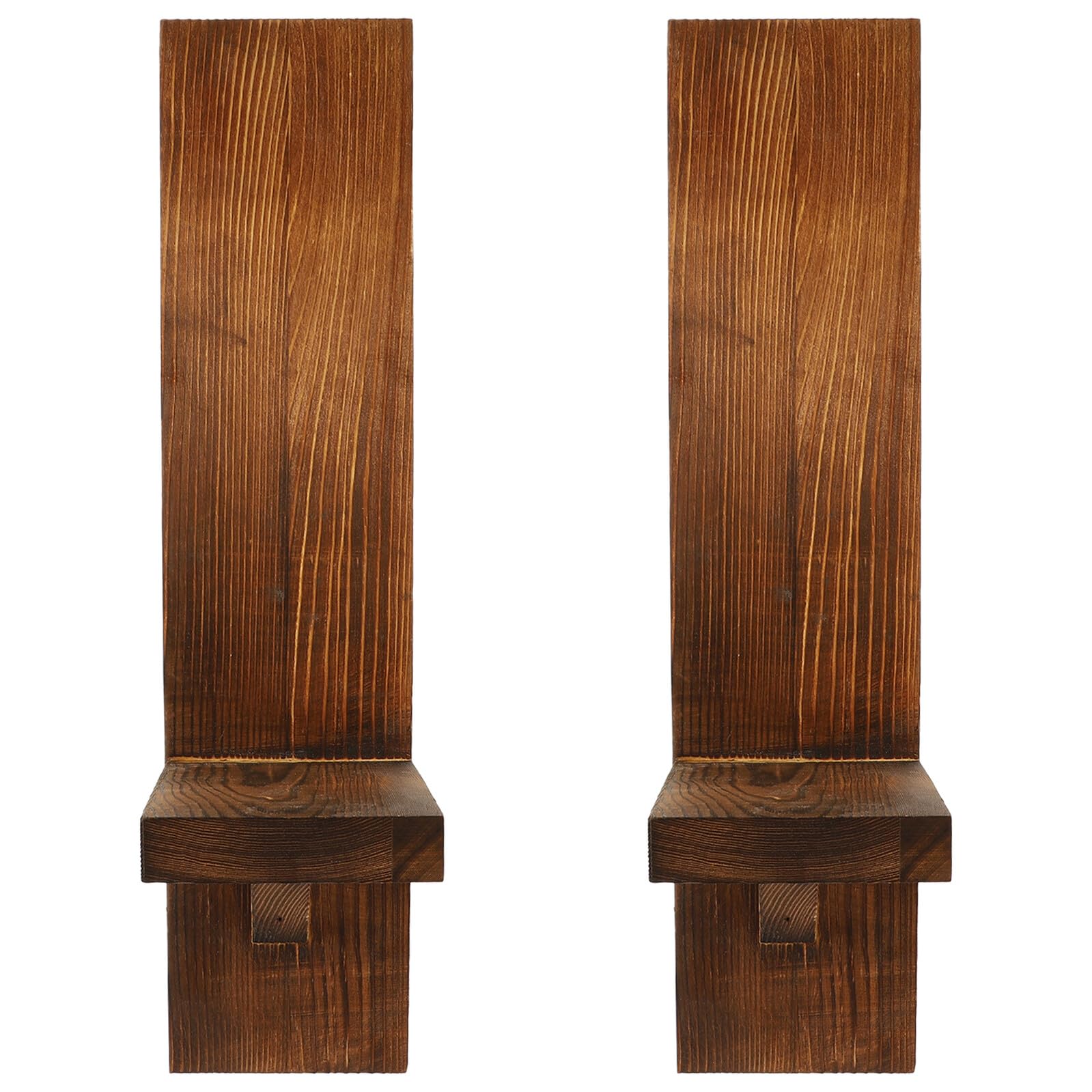 Apliques de pared para velas de té y candelabros votivos de madera, decoración interior de hogar