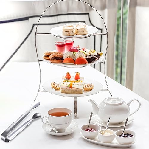 Miniatura 21 de Gejoy 12 pinzas pequeñas para servir de acero inoxidable para azúcar, charcutería, aperitivos, postre, servir alimentos, suministros de dulces