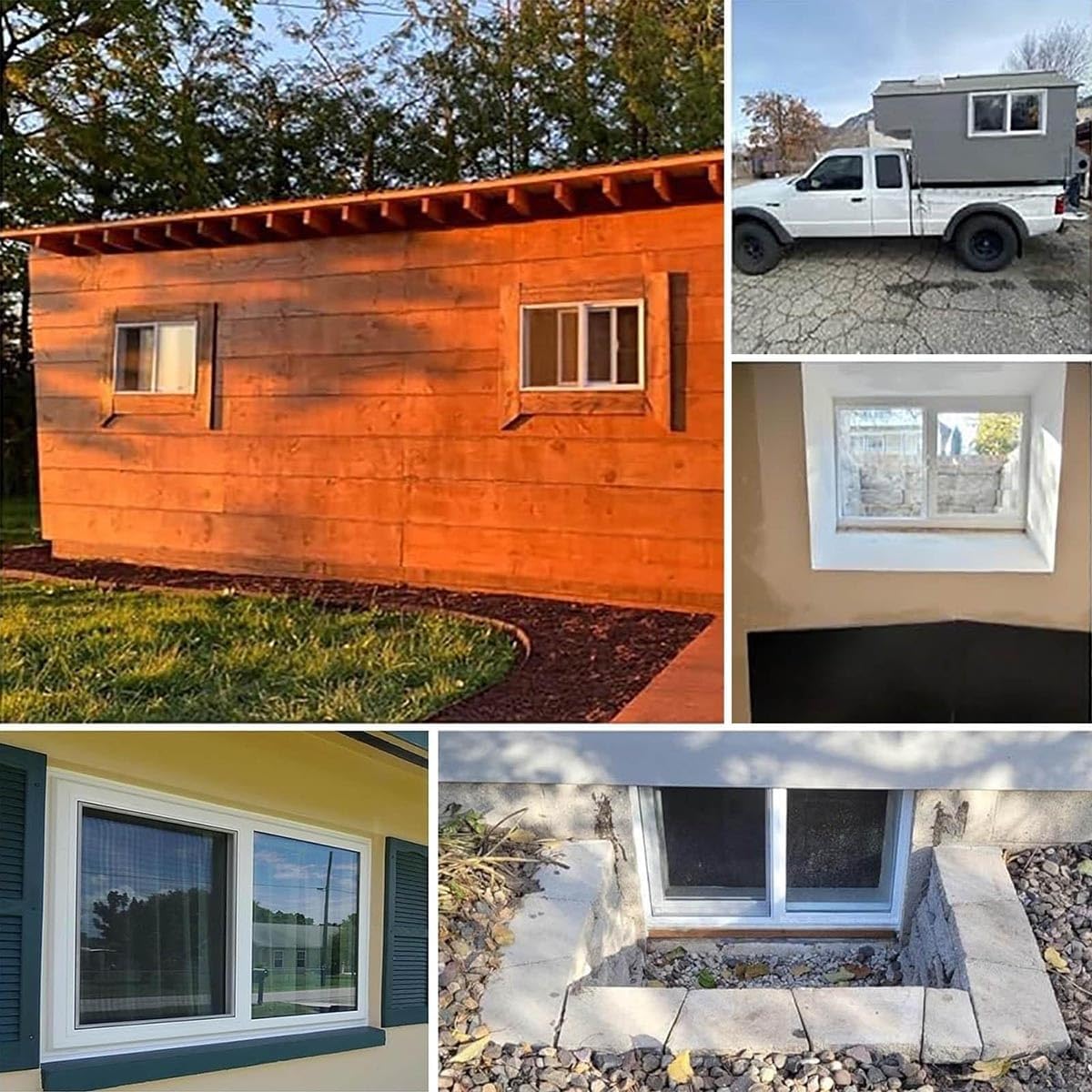 ZAIHW Slider Window for Basement Household Storm Windows 20x15 26x19 29x25 30x22 36x19 38x20in with Screen Small Shed Chicken Coop Window for Bathroom Garage Shower(Grey,24x23in)