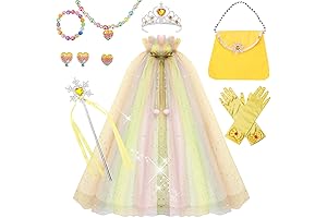 Enticing 11-Piece Princess Dress Up Set for Girls Ages 3-8