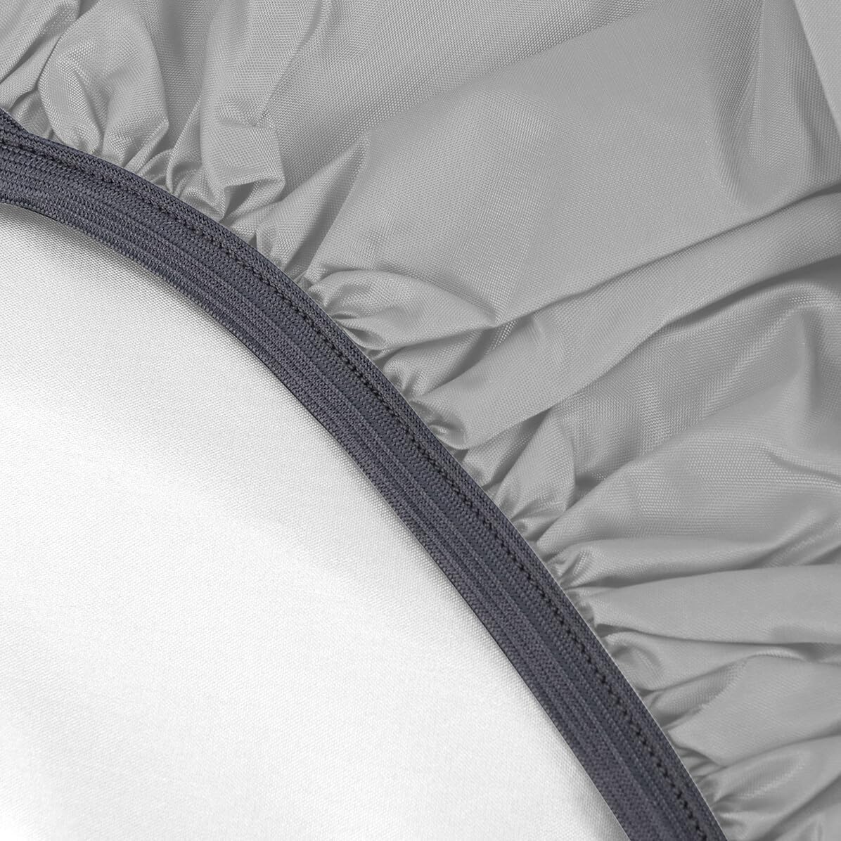 Rainproof Pack Cover for Backpack Elastic Outdoor Bag Rain Cover Seamless Weather-Tight Protection Portable Lightweight Rucksack Guard in Silver