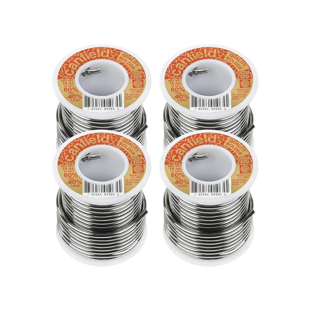 SRA　60×40×40 Canfield 60/40 solder for stained glass 4 Lb. Pack - Amazon.com