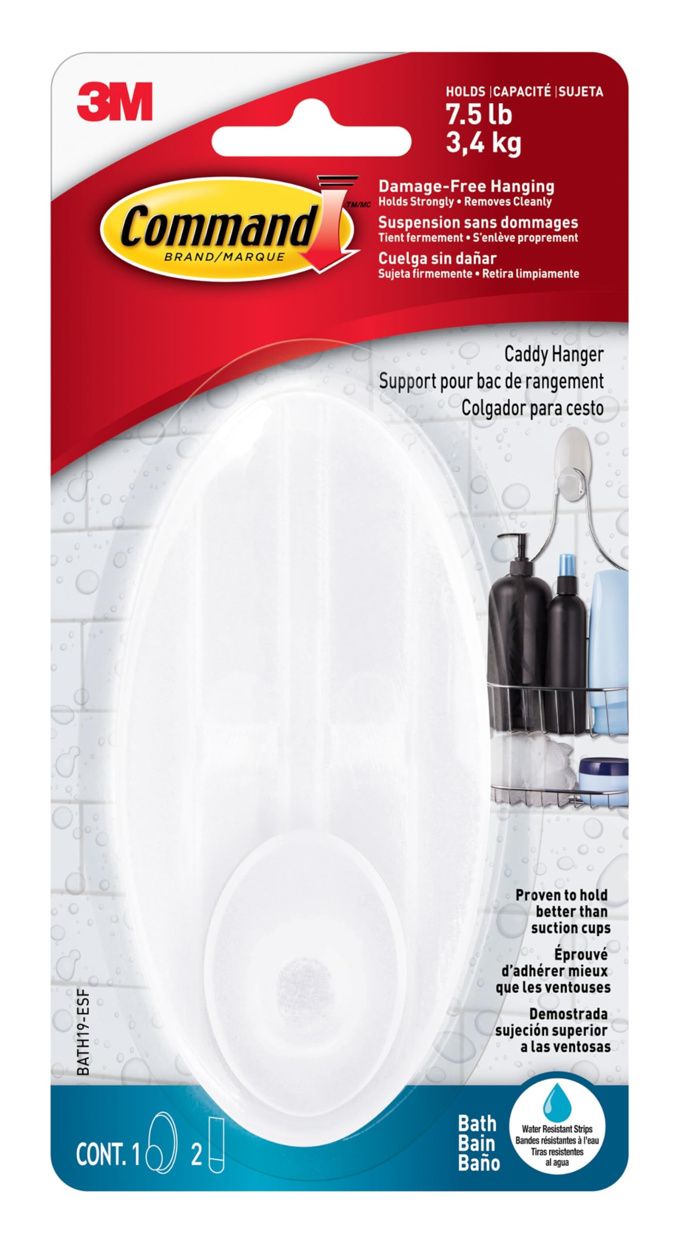 Command Shower Caddy - Organize Your Bathroom -1