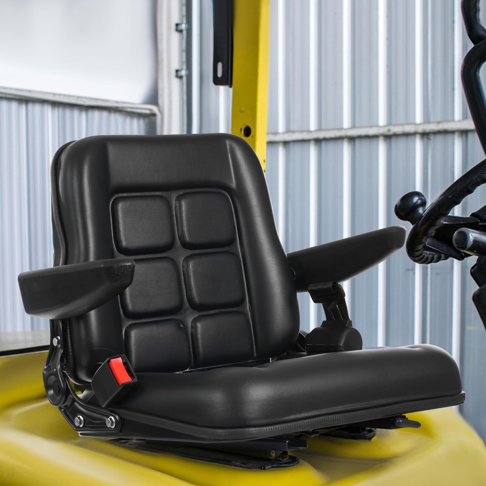 Asiento universal para tractor, asiento elevador para mayor comodidad y estabilidad en vehículos como UTVs y ATV con asiento y respaldo ajustables