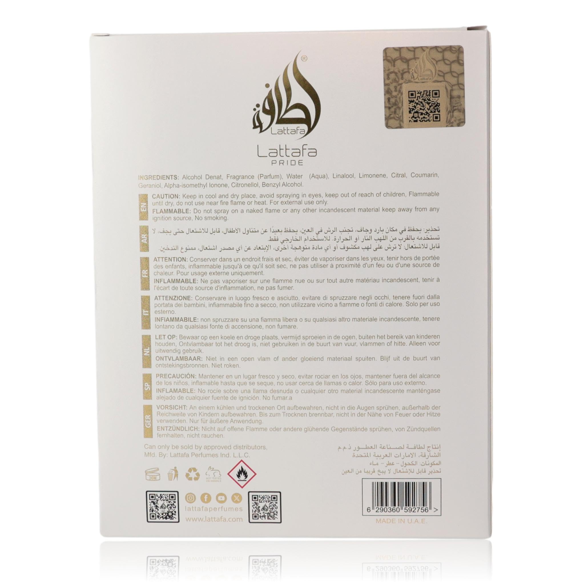 Amazon.com : Lattafa Pride Kashan for Unisex Eau de Parfum Spray