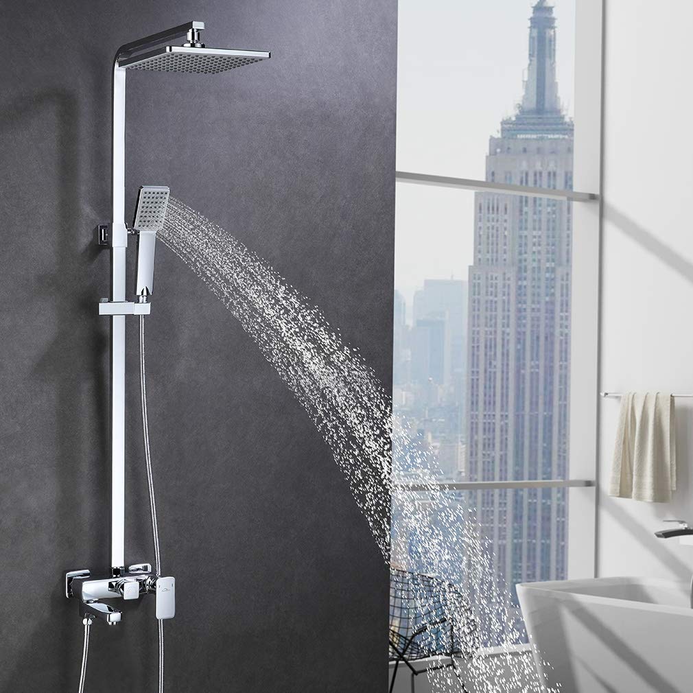 Auralum® Complete Shower Rail Set / Shower Column System with