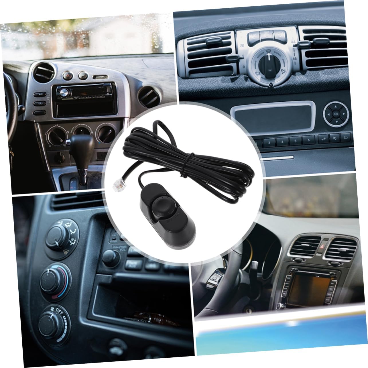 ULTECHNOVO 2pcs Subwoofer Volume Control Knob Remote Amplifier Controller for Car Audio Easy Install Driving Conditions