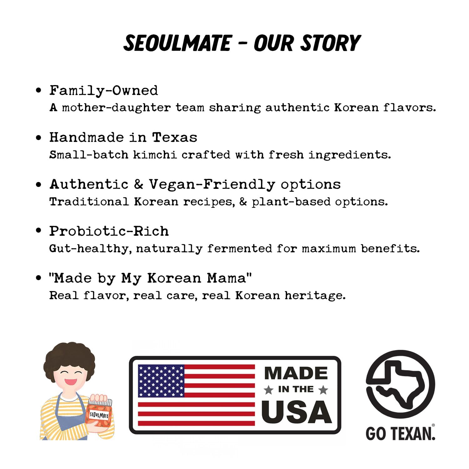 Seoulmate Favorite Pickle Bundle - Five 16 oz Pickle Bundle, Spicy Cauliflower, Cucumber Mix, Red Cabbage, Banh Mi, Daikon Radish, Fermented Korean Pickles, Good for Gut Health, Side Dish