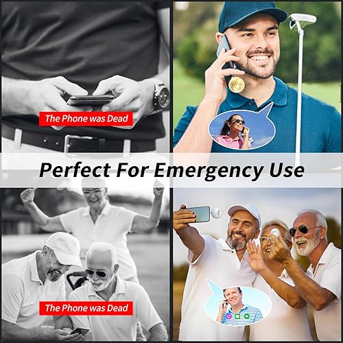 Miniatura 7 de Banco de energía creativo de pelota de golf de 2000 mAh, mini cargador portátil USB-C, compatible con iPhone 15, 15 Plus, 15 Pro Max, regalo para