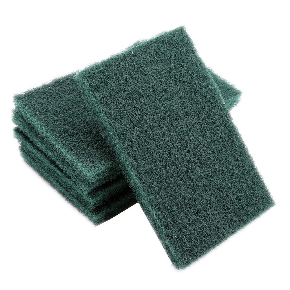 5 Piece Industrial Abrasive Scourer Scouring Pad Set (Green)