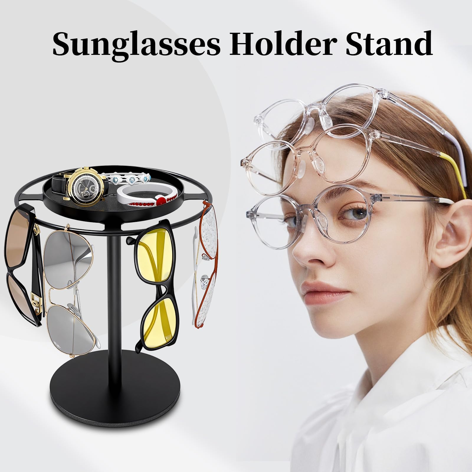 LSK Soporte para gafas, color negro mate