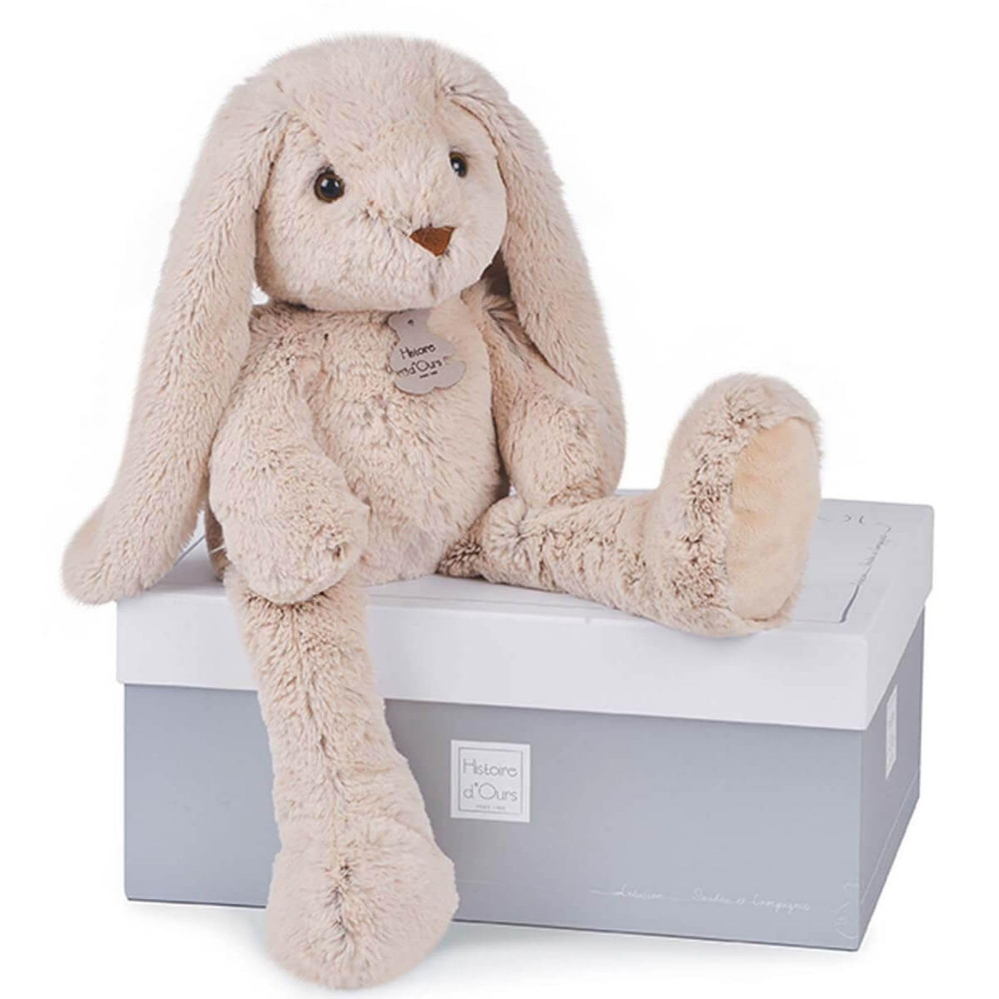 Histoire d'Ours - Peluche de conejo (50 cm), color beige