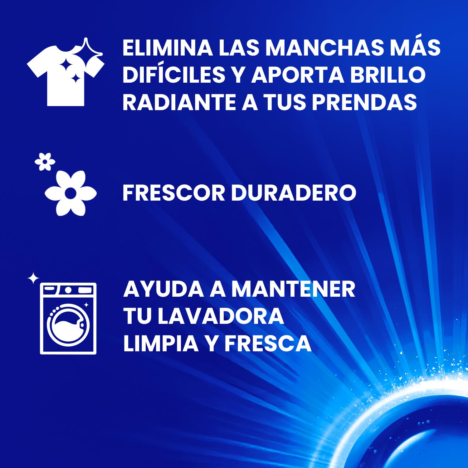Wipp Express Limpieza Profunda Higiene & Antiolores (40X4) detergente lavadora líquido que combate malos olores, detergente quitamanchas ropa apto para agua fría