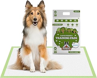 Pogi's XL Dog Training Pads with Adhesive Sticky Tabs (40-Count) (24x35in) - XL Puppy Pads, Dog Pads, Plant-Based Puppy Pee Pads for Dogs - Extra Large Puppy Pads for Small to XL Sized Dogs