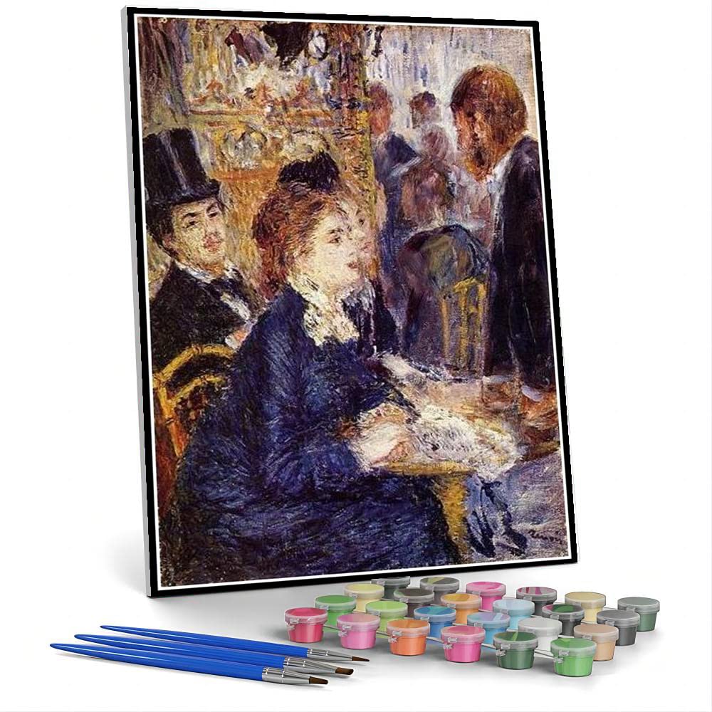 Amazon | DIY数字油絵オーギュスト・ルノワールによるカフェ1875年の