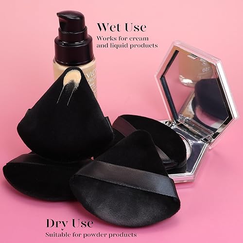 Miniatura 8 de BEAKEY Set de 5 esponjas de maquillaje y BEAKEY 12 piezas de esponjas triangulares en polvo