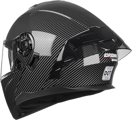 Miniatura 8 de Casco modular de motocicleta con diseño abatible, aprobado por DOT con visera extra transparente, cascos de motocicleta de cara completa