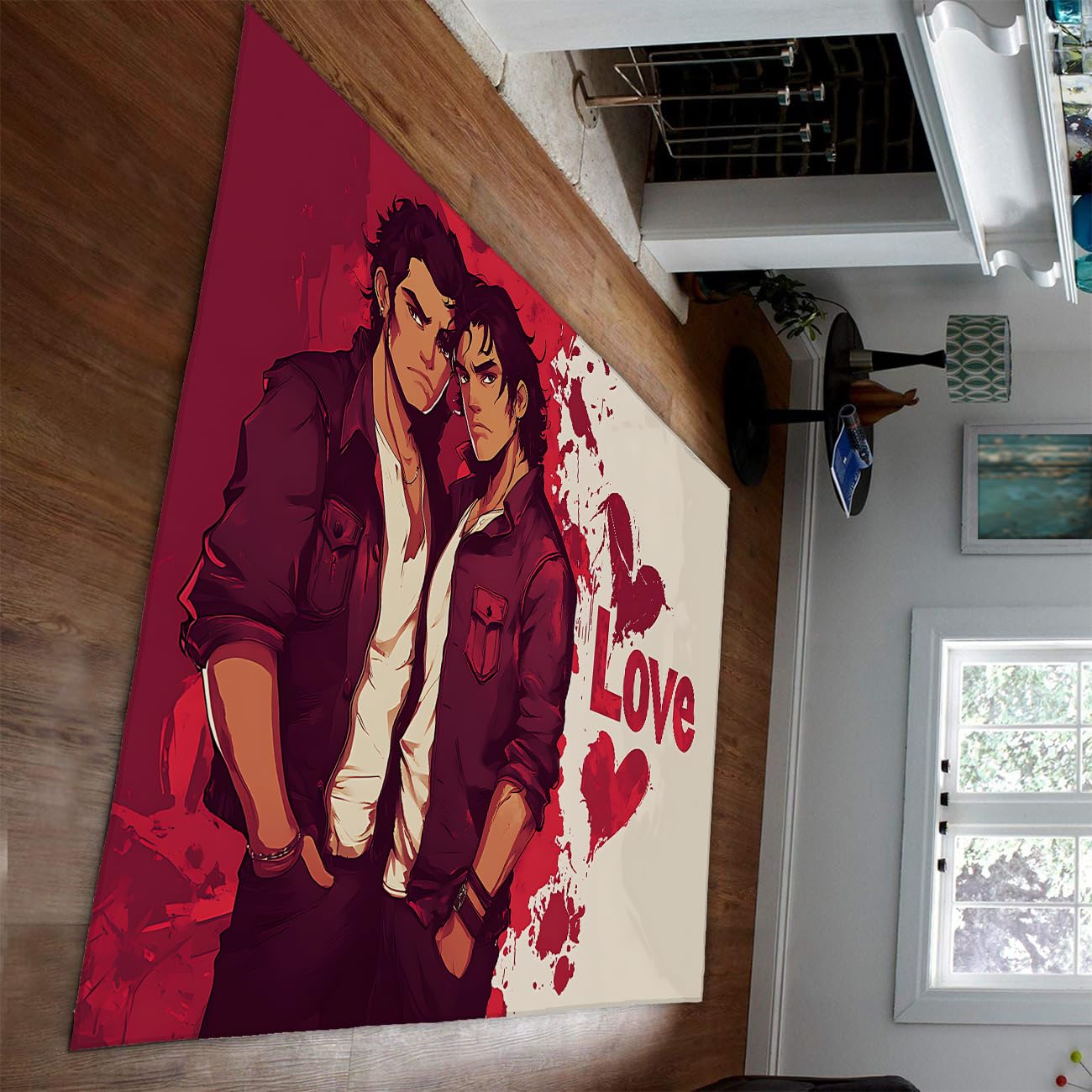 Tapis Street Art 160x230cm pour chambre de jeune homme moderne