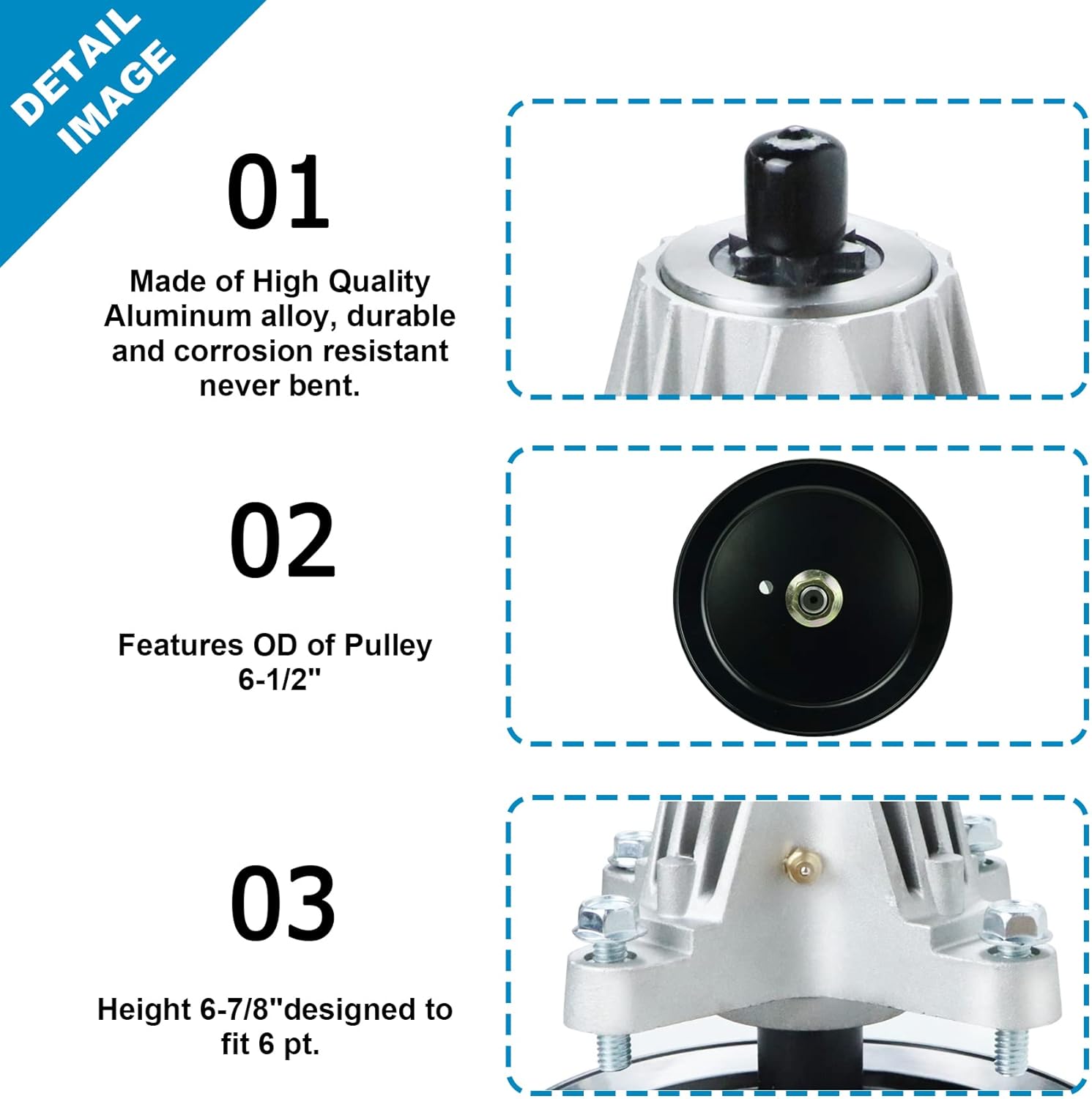 Deck Rebuild Kit Lawn Mower Assembly with Pulley Idler Belt for Cub Cadet MTD Rover Troy Bilt 46" Mower Deck 618-04636 618-04865A 918-04636 918-04865A LTX1046VT LT2200