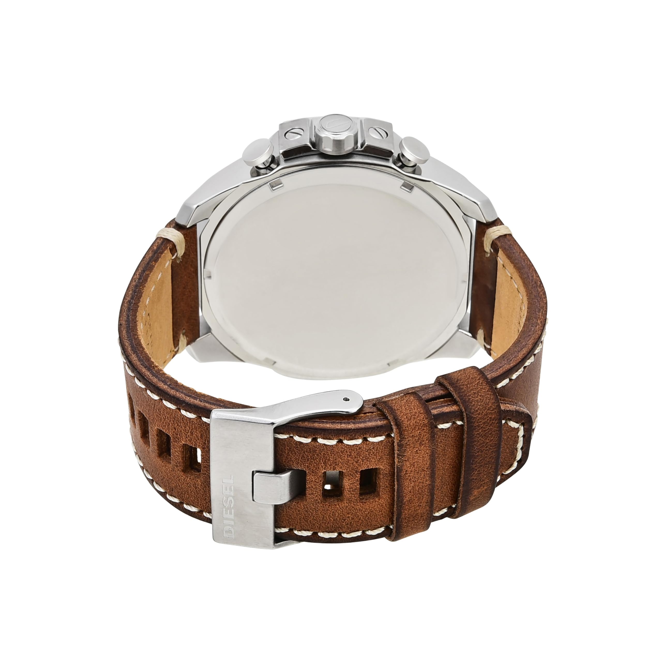 Diesel Mega Chief Series Herrenuhr, Chronographenwerk mit Lederarmband