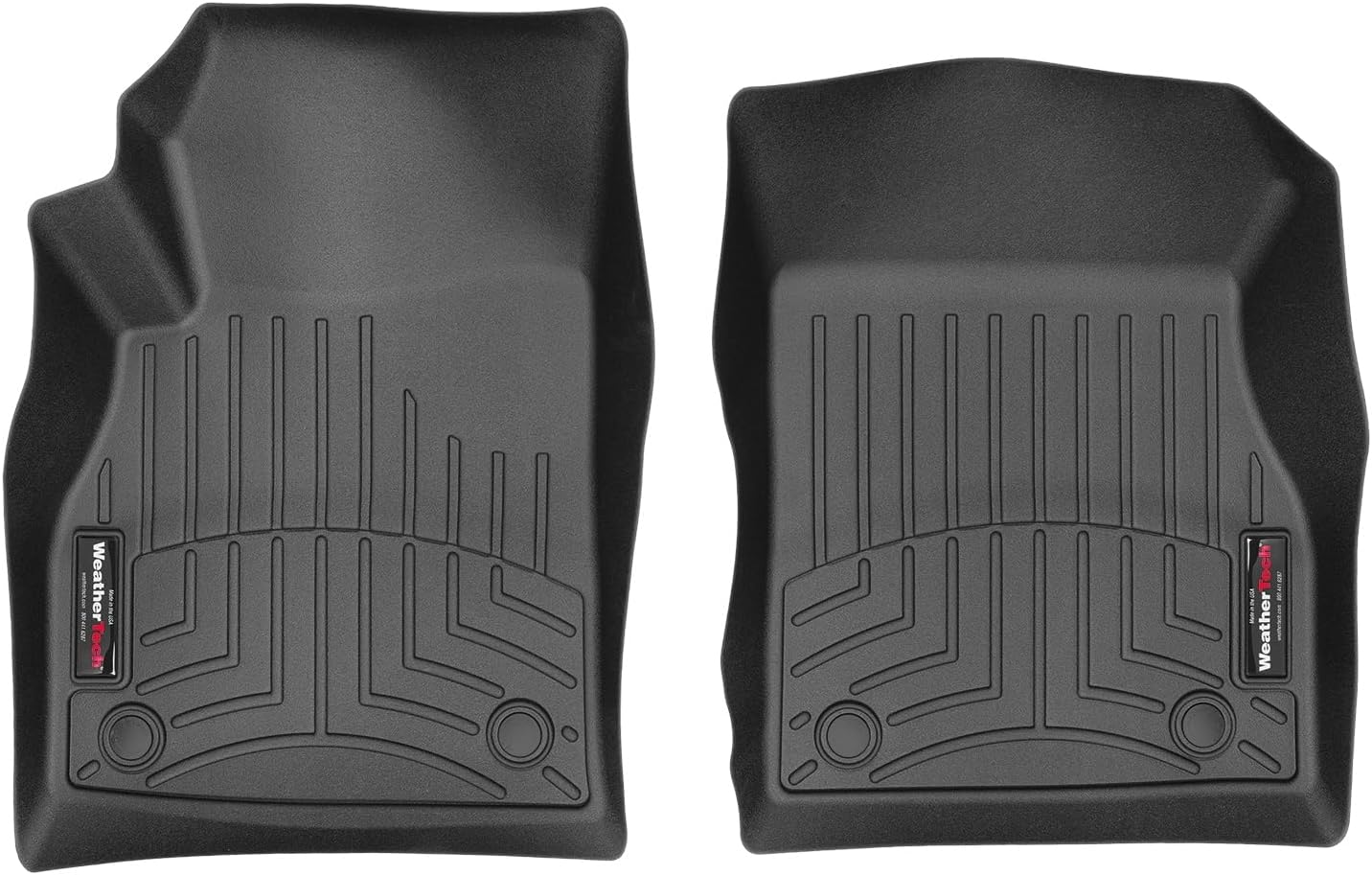 WeatherTech Custom Fit FloorLiners for Chevrolet Cruze - 1st Row (445231), Black