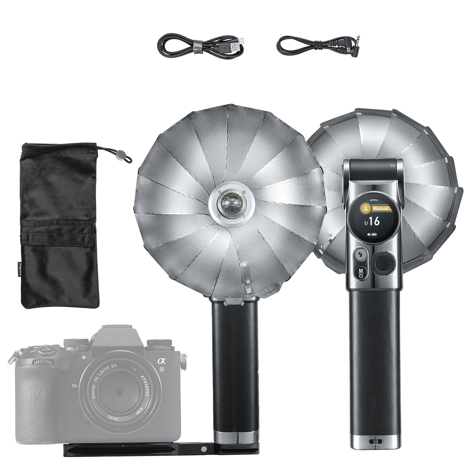 Godox Lux Master Retro lampa błyskowa do aparatu GN25 z kolorowym panelem dotykowym 2.4G bezprzewodowa synchronizacja TTL automatyczna błysk HSS możliwość przechylenia głowicy lampy 460 pełnych