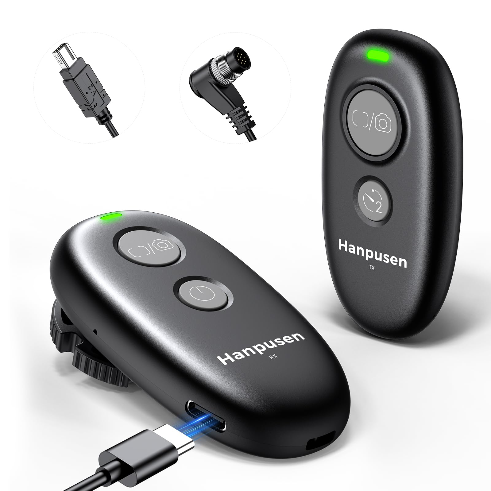 Hanpusen Rechargeable Camera Remote Shutter Release for Nikon