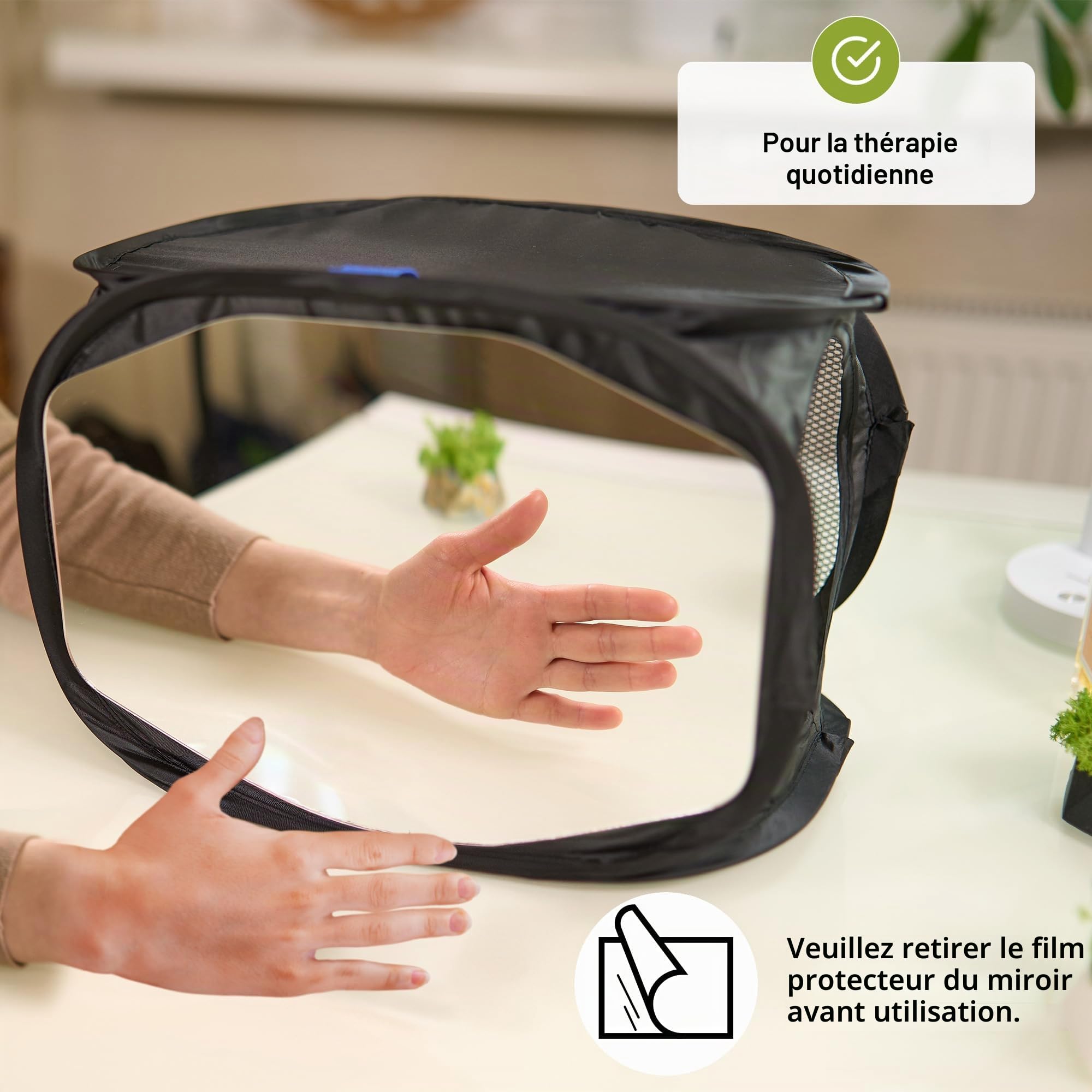 Mirror Box Therapy Pour Récupération AVC | Boîte Thérapie Miroir Rééducation | Aide Rééducation Main | Boîte Miroir Thérapie | Soutien PLP CRPS Nerfs