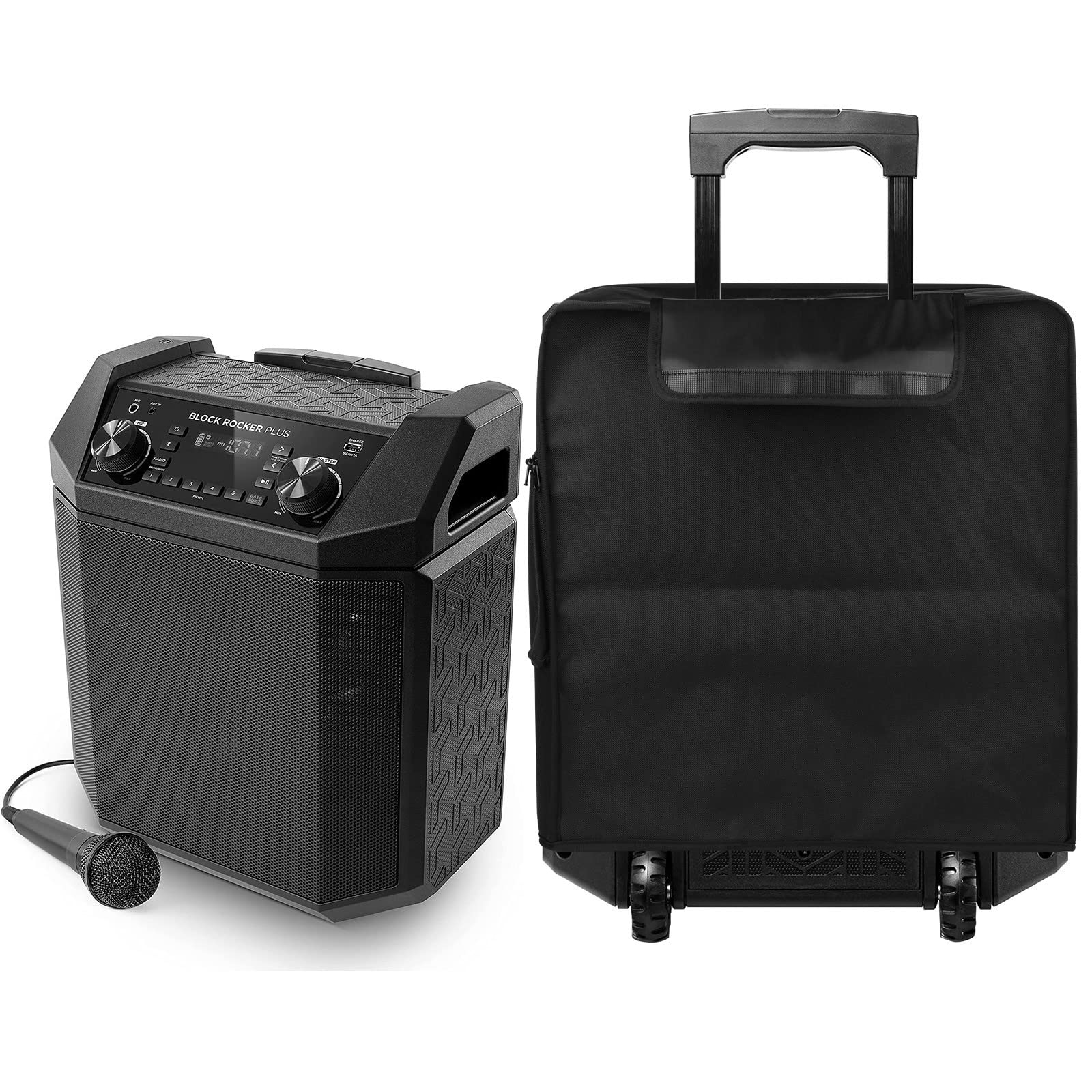 TXEsign Speaker Cover Replacement Bag for ION Audio Block Rocker Plus, with MIC Bag Protective Slip Case Dust Cover Bag for Ion Karaoke Speaker