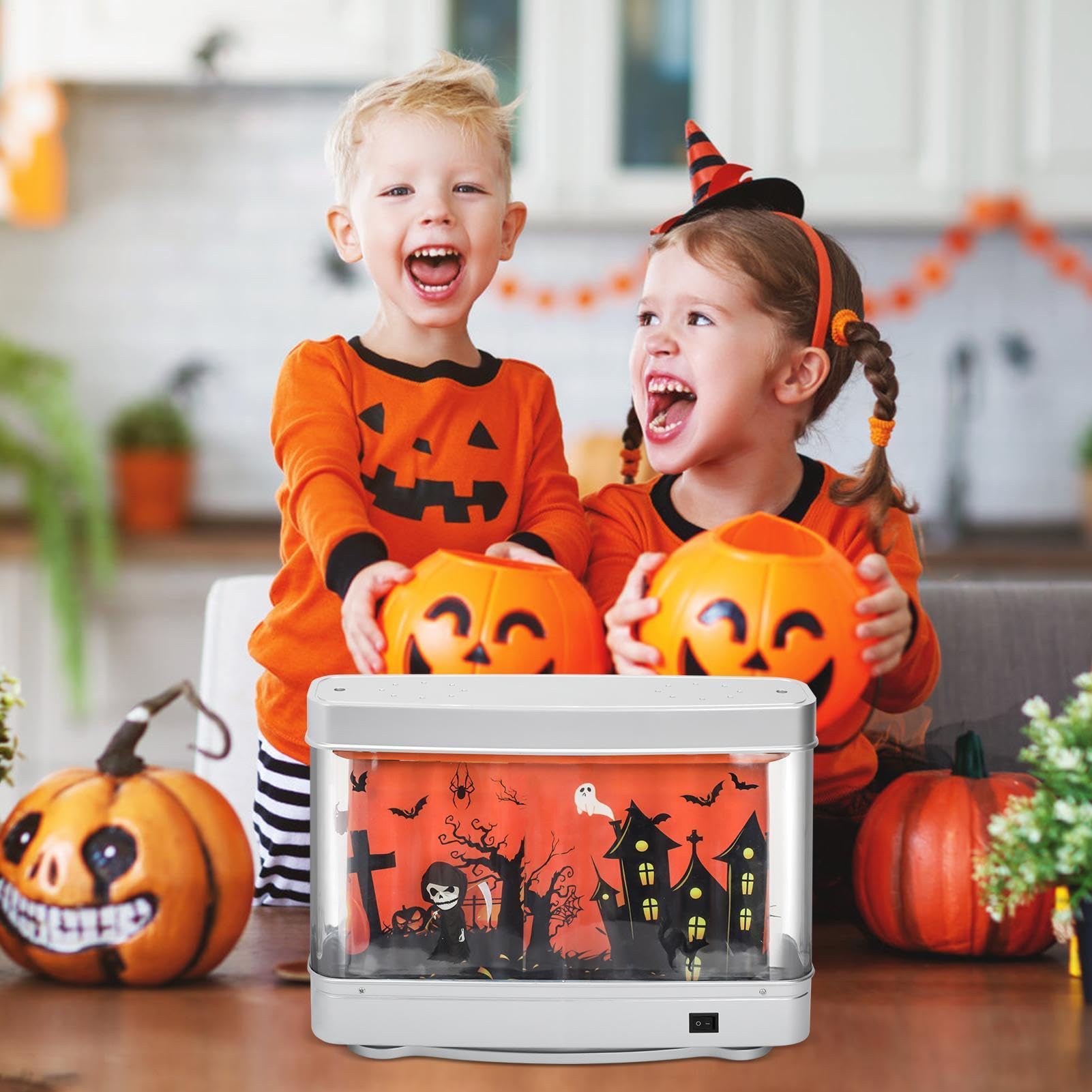Halloween lampa do akwarium dekoracja LED sztuczne oświetlenie LED