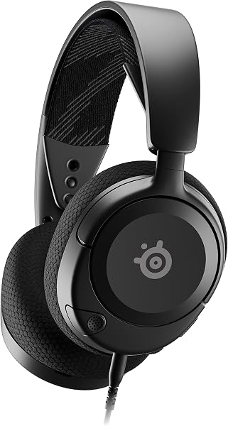 SteelSeries Arctis Nova 1 - Gaming Headset for PC, PS5, PS4, Xbox - Hi-Fi Drivers - 360° Spatial Audio - AirWeave Memory Foam Ear Cushions - Ultra Lightweight - Black - 1