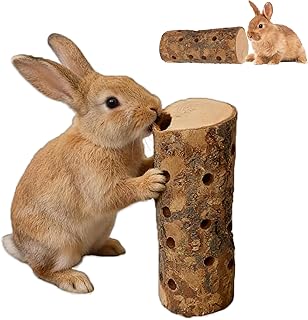 Apple Wood Chew Toys for Small Animals - Molar Wood Treats & Cage Accessories for Rabbits, Hamsters, Guinea Pigs, Mouse, Bunny Teeth Care