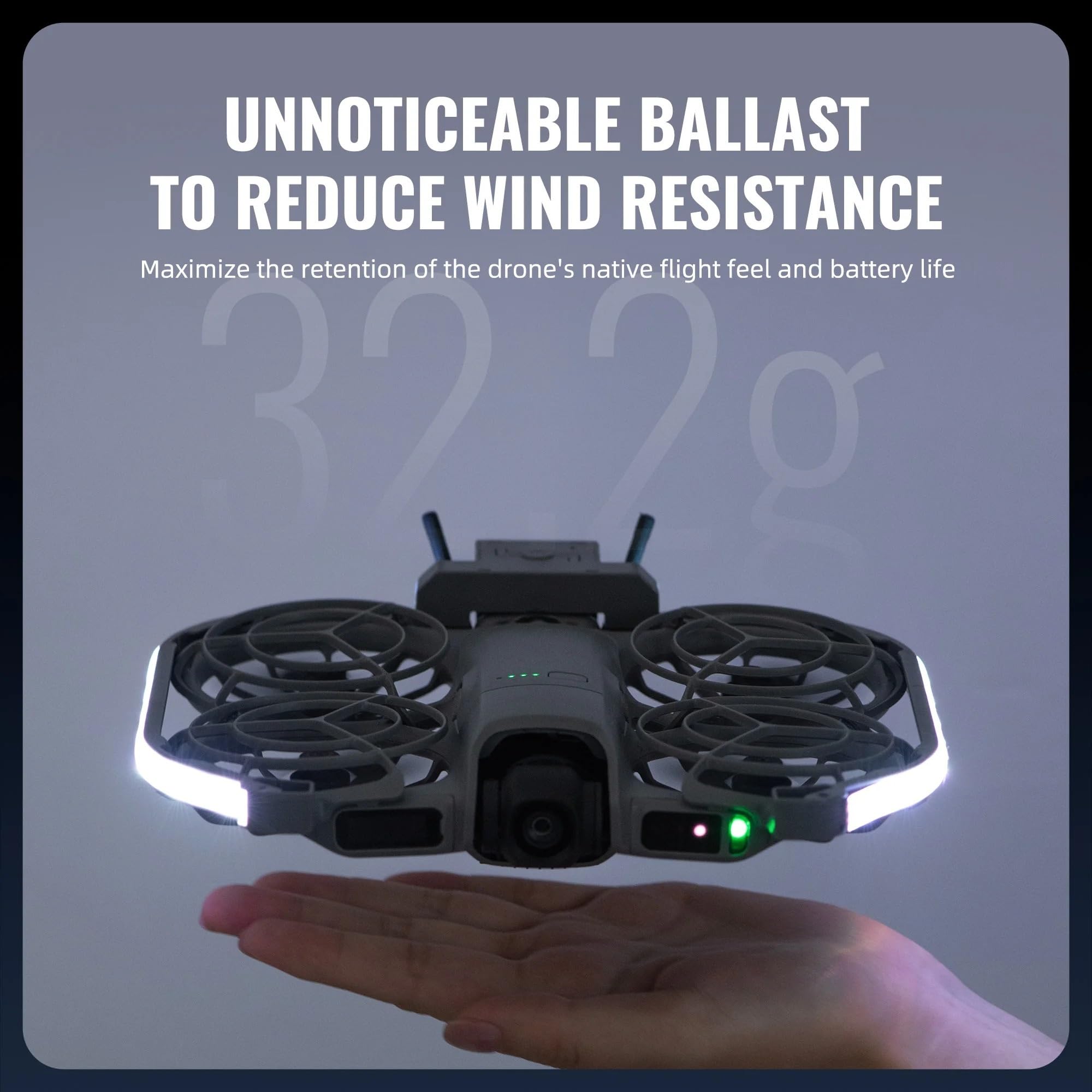 Compatibile con DJI NEO 2 Striscia luminosa LED | Illuminazione colorata, leggera, installazione senza danni