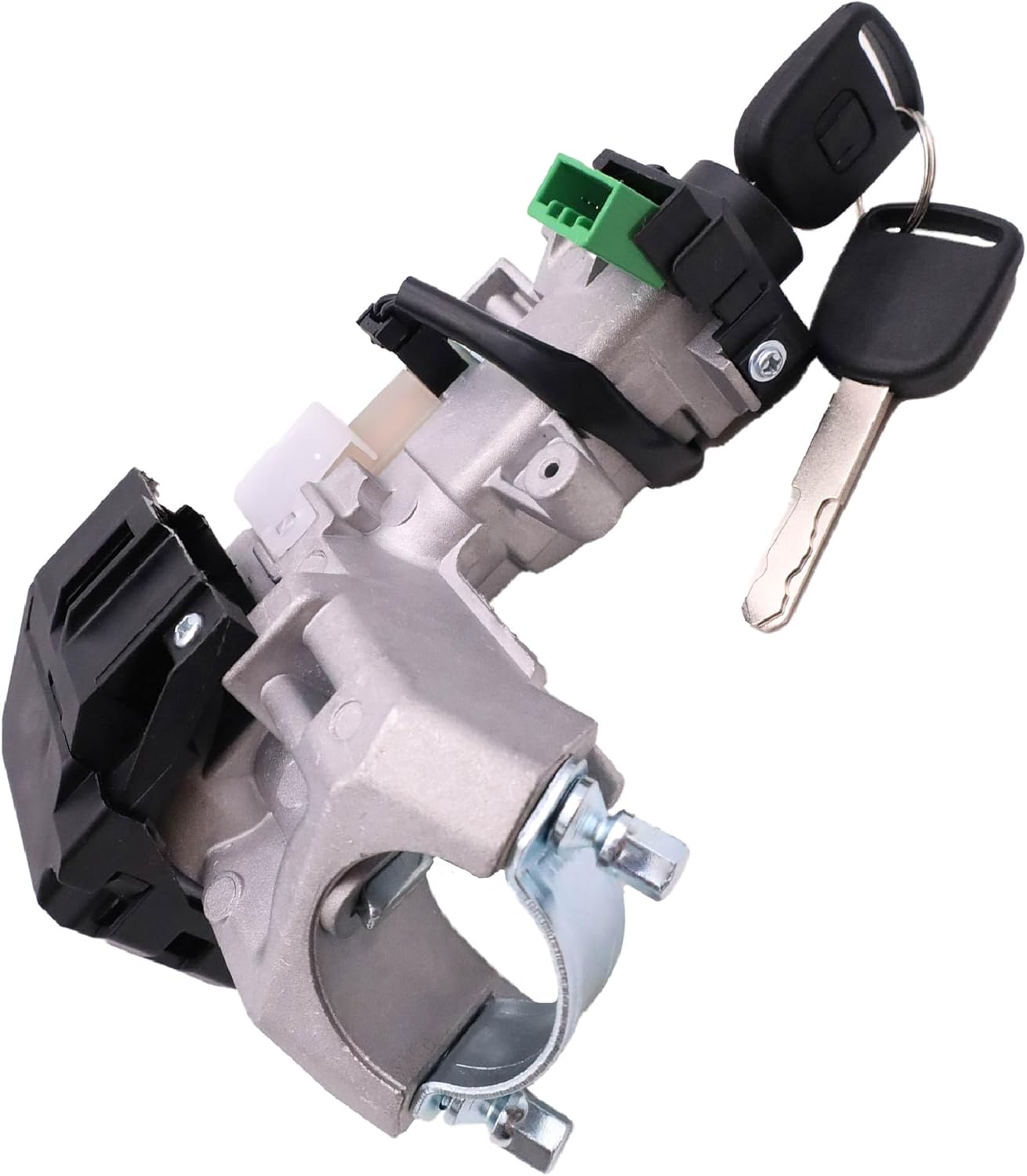 Ignition Lock Cylinder with Chip for Honda 2003-2005 Replace OE 35100-S5A-A82 Plug & Play ABS Alloy Housing Compatible with Original Transponder