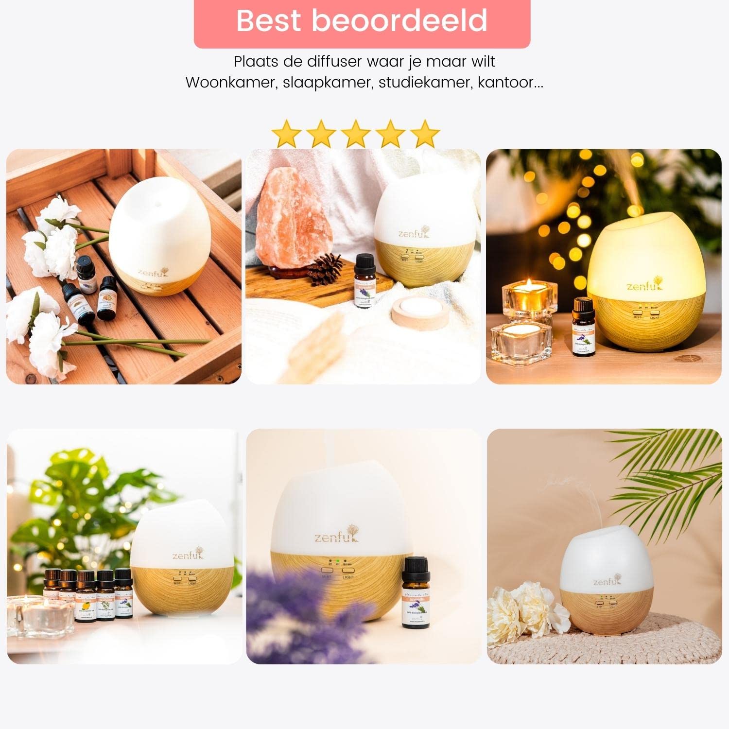 Oasis Aroma Diffuseur Diffuseur Parfum Humidificateur Diffuseur D'odeur Huile Essentielle Diffuseur - 300ml