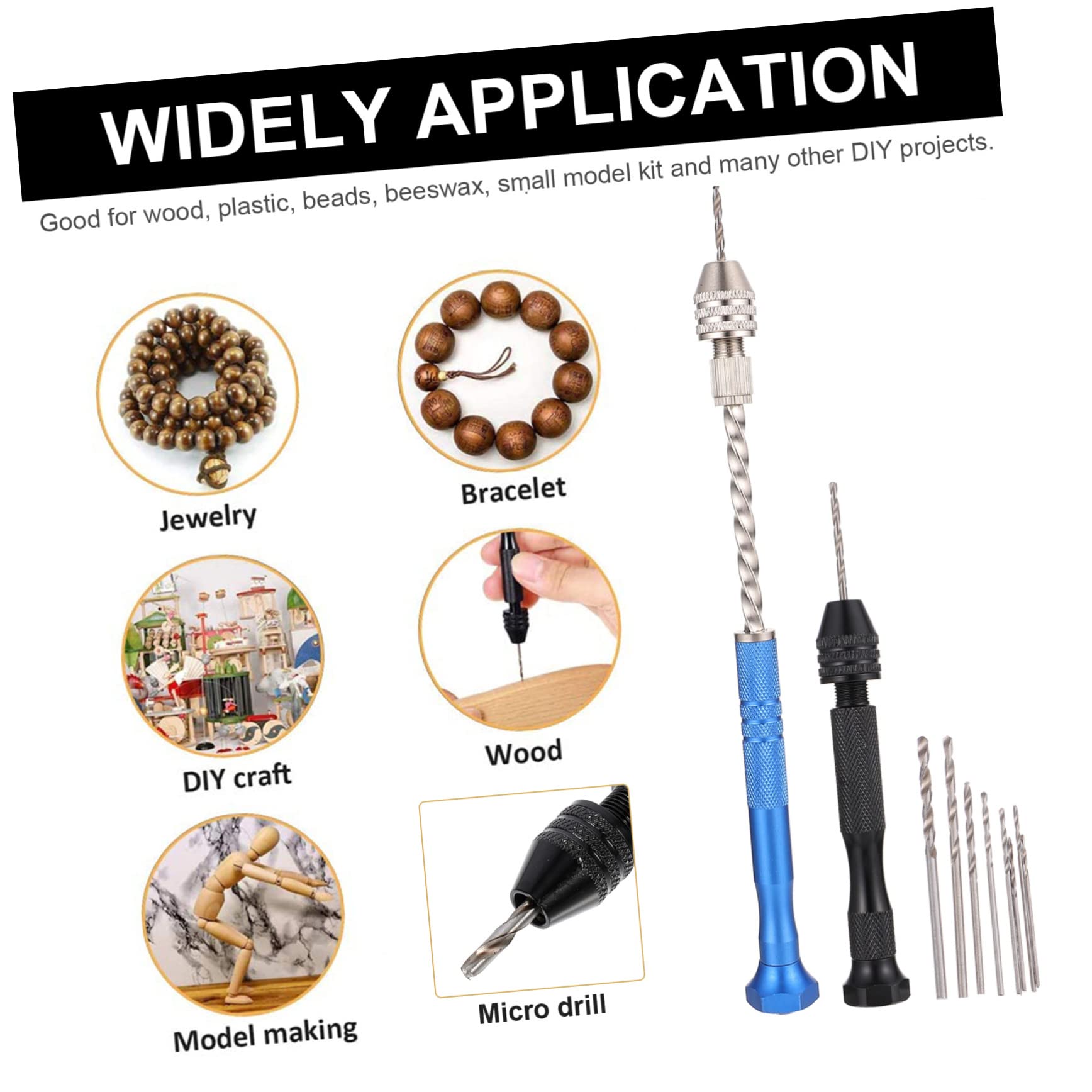 SHINEOFI 5 Set Punte per Trapano Utensili per Creazione con Vise per Lavori Precisione e Hobby da Te