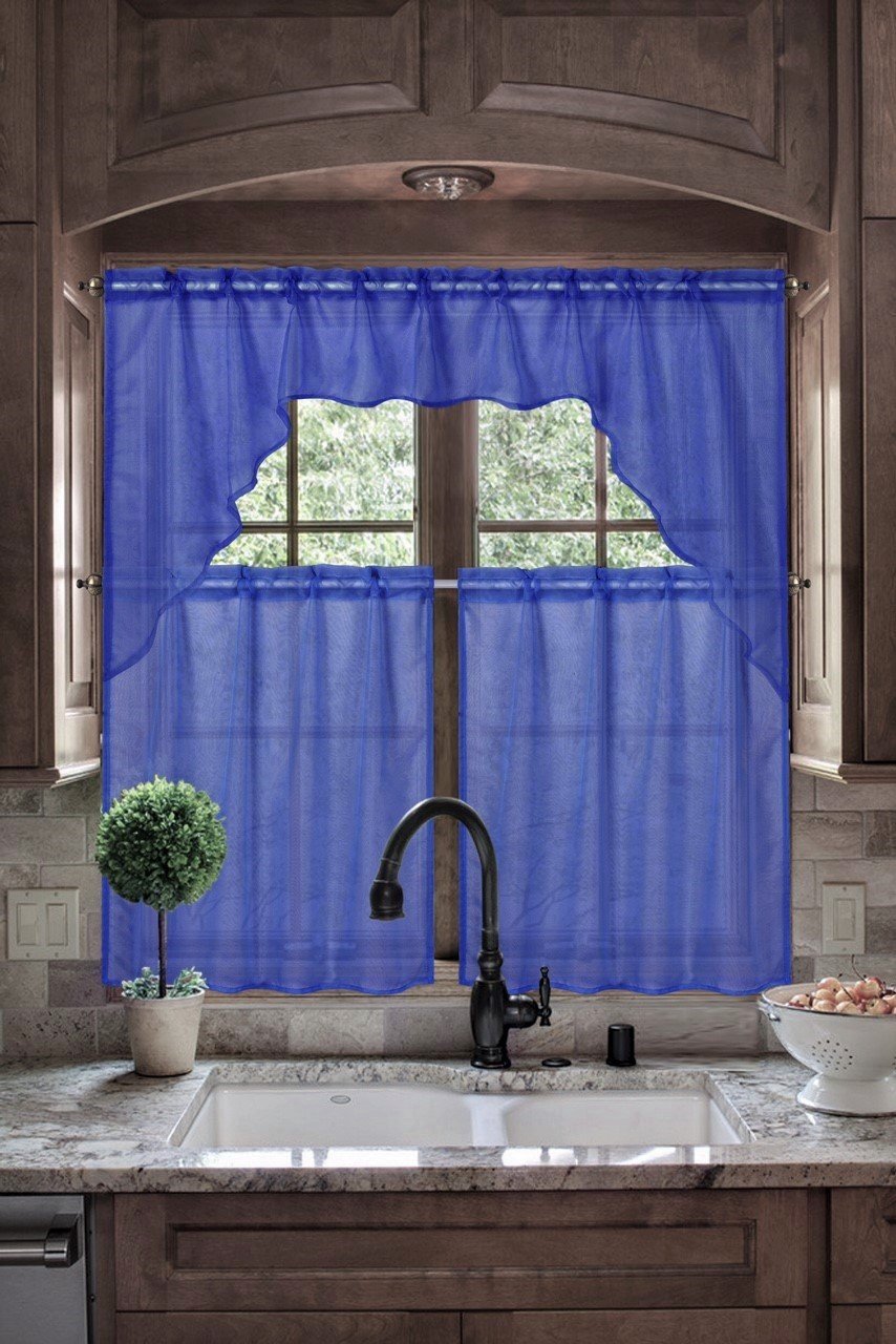 Royal Blue Kitchen Curtains Curtains & Drapes 2023