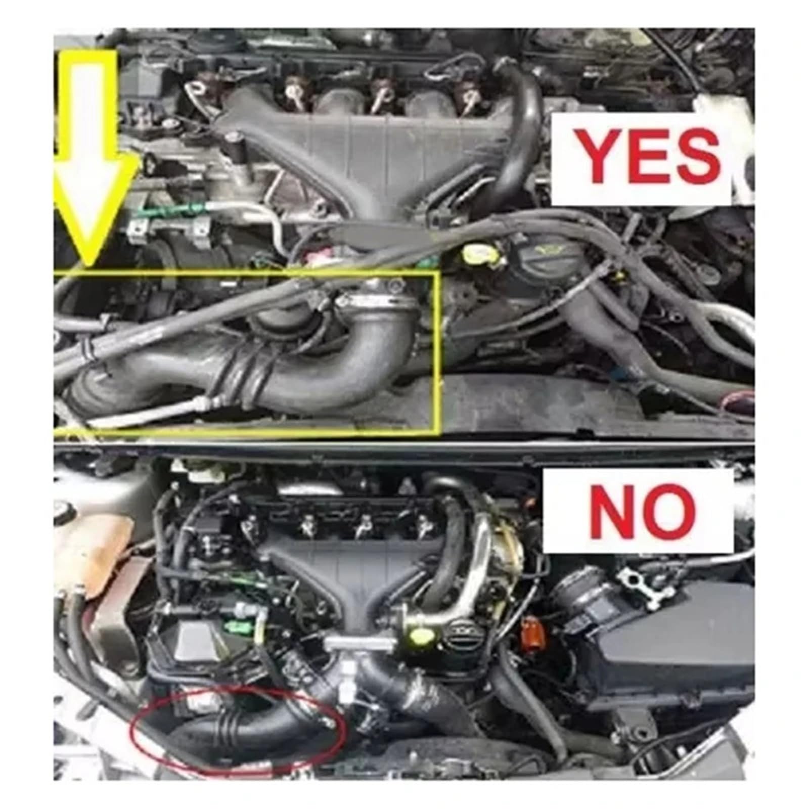 wąż do wody chłodzącej 3M516C646YH Intercooler EGR Turbo Wąż Rura Pasuje Do Ford C-MAX Focus II 2.0 Tdci Pasuje Do Volvo S40 V50 C30 2.0 D 1530297 31261896