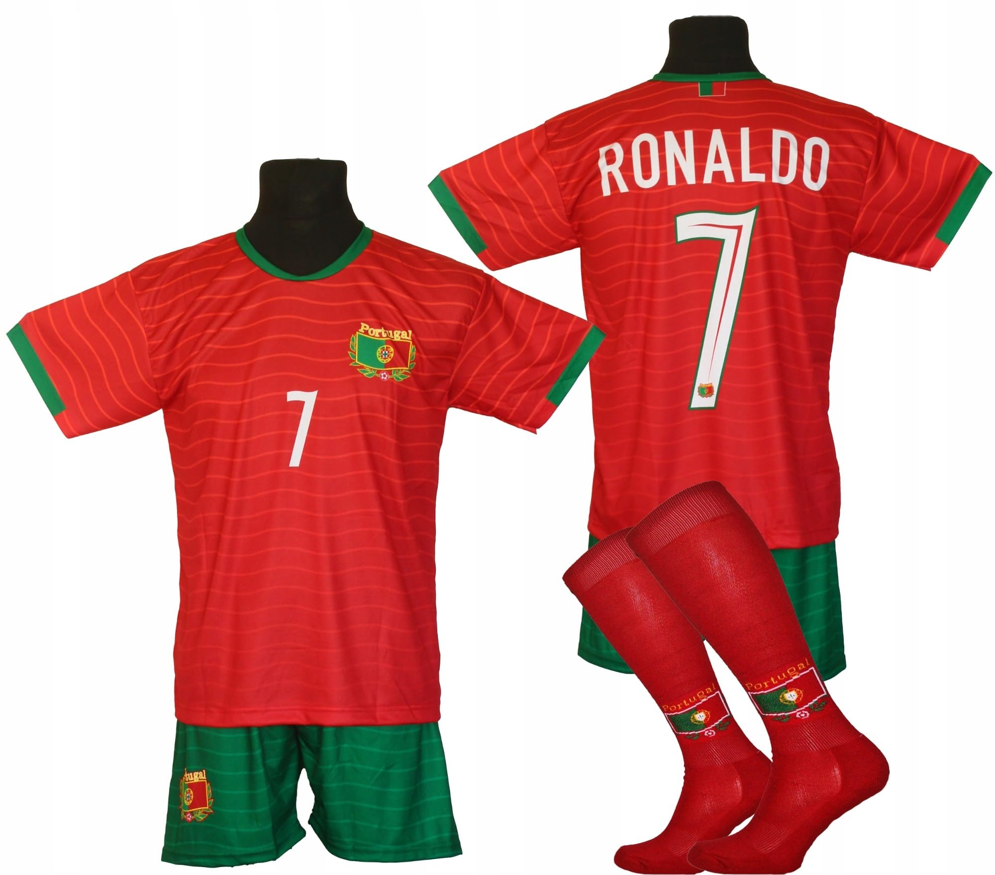 strój piłkarski dla dzieci RONALDO PORTUGALIA - OO rozmiar 134
