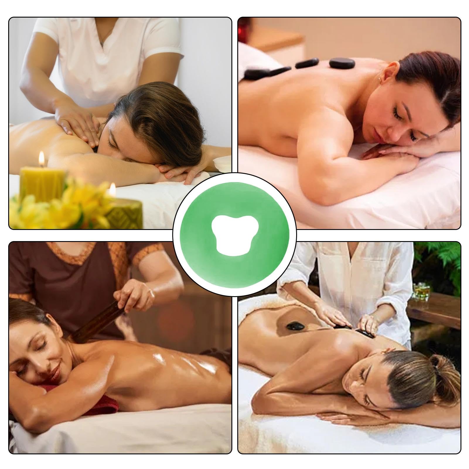 Cojín facial de silicona, cojín de masaje de silicona, almohadilla de masaje de silicona , almohadilla de gel facial, almohadilla de masaje facial para spa en casa y viajes