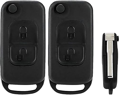 2 fundas de repuesto para llave remota, compatible con Mercedes Dodge Van 2004-2007, MPN MYT3X7259-01 (sin electrónica ni chip en el interior)