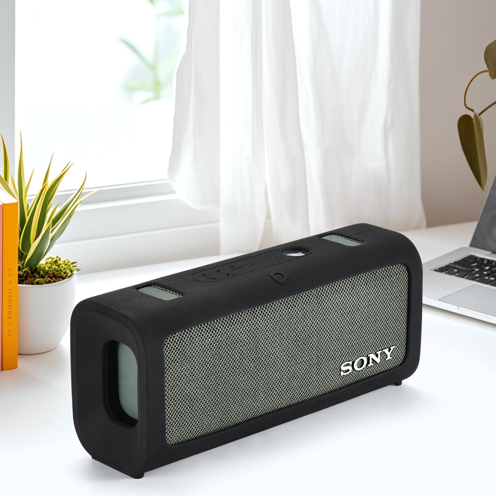 Silikonowe Etui do Sony ULT FIELD 3 - Przenośny głośnik Bluetooth,Przenośny Pokrowiec Podróżny Miękki Futerał Ochronny Pokrowiec do Sony ULT FIELD 3 Bluetooth Speaker(Czarny)