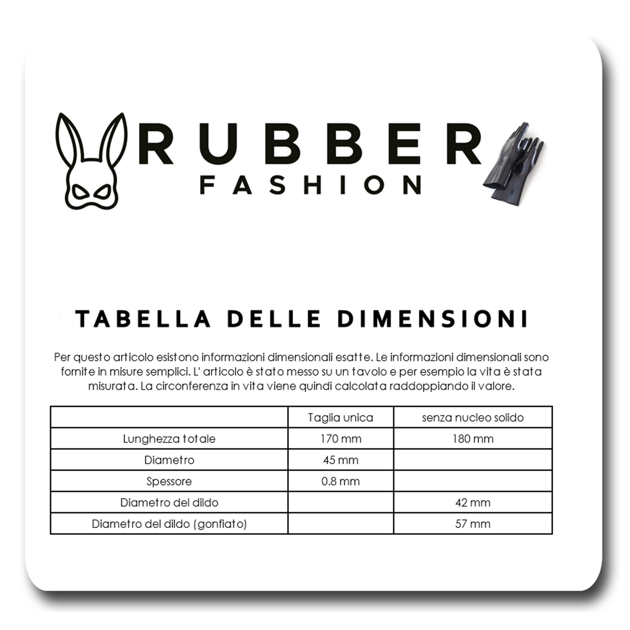 Rubberfashion Dildo in lattice - realistico dildo Noppen Kaktus - gonfiabile con pompa per donne e uomini 18 x 3,8 cm