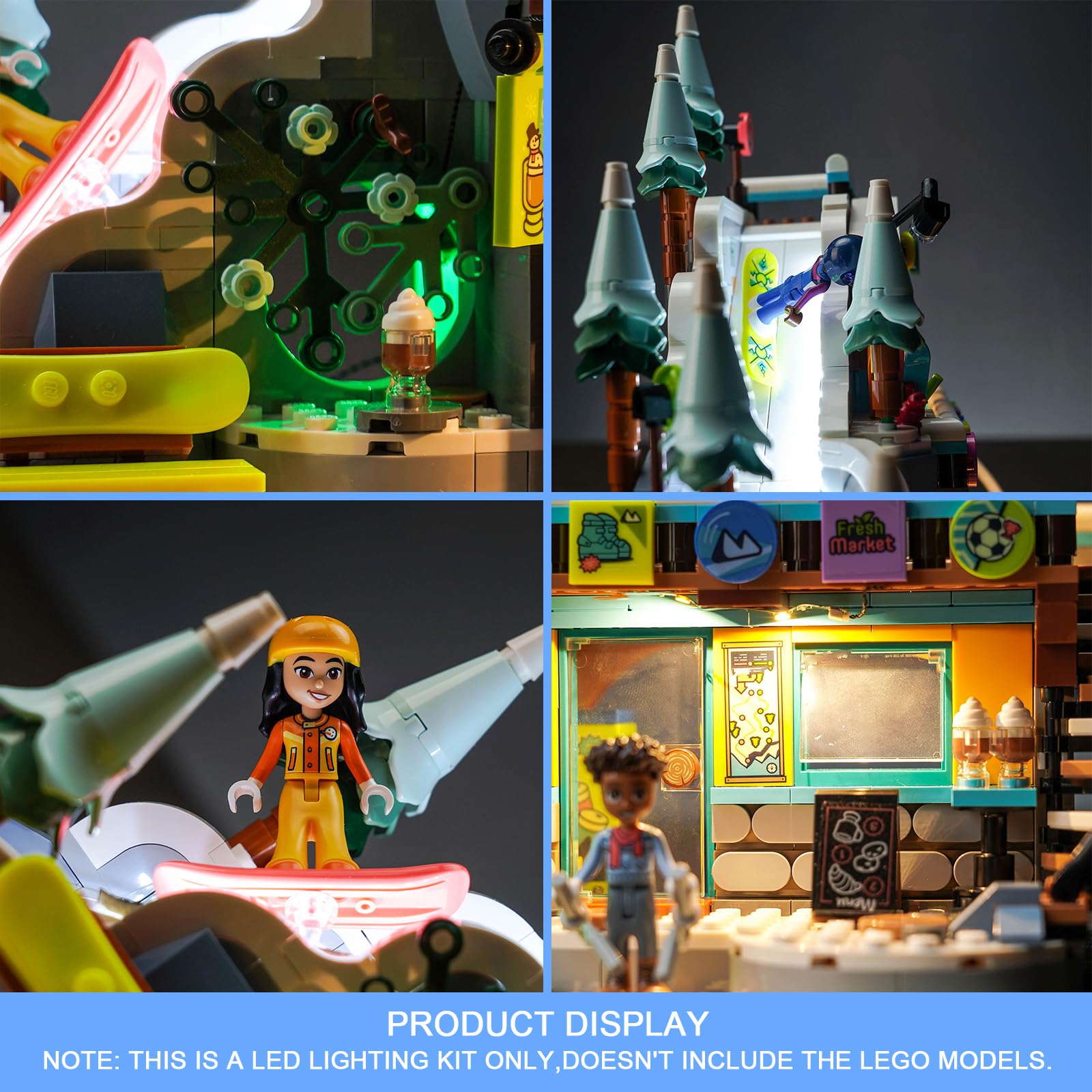 Light Kit for Lego Holiday Ski Slope and Café - Image 4
