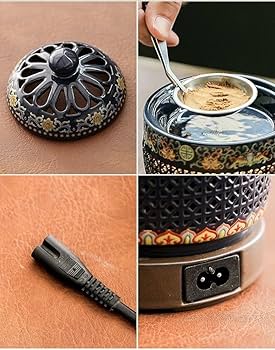 Amazon｜電子香炉電気香炉、 香炉家庭用温度調節可能電気香炉