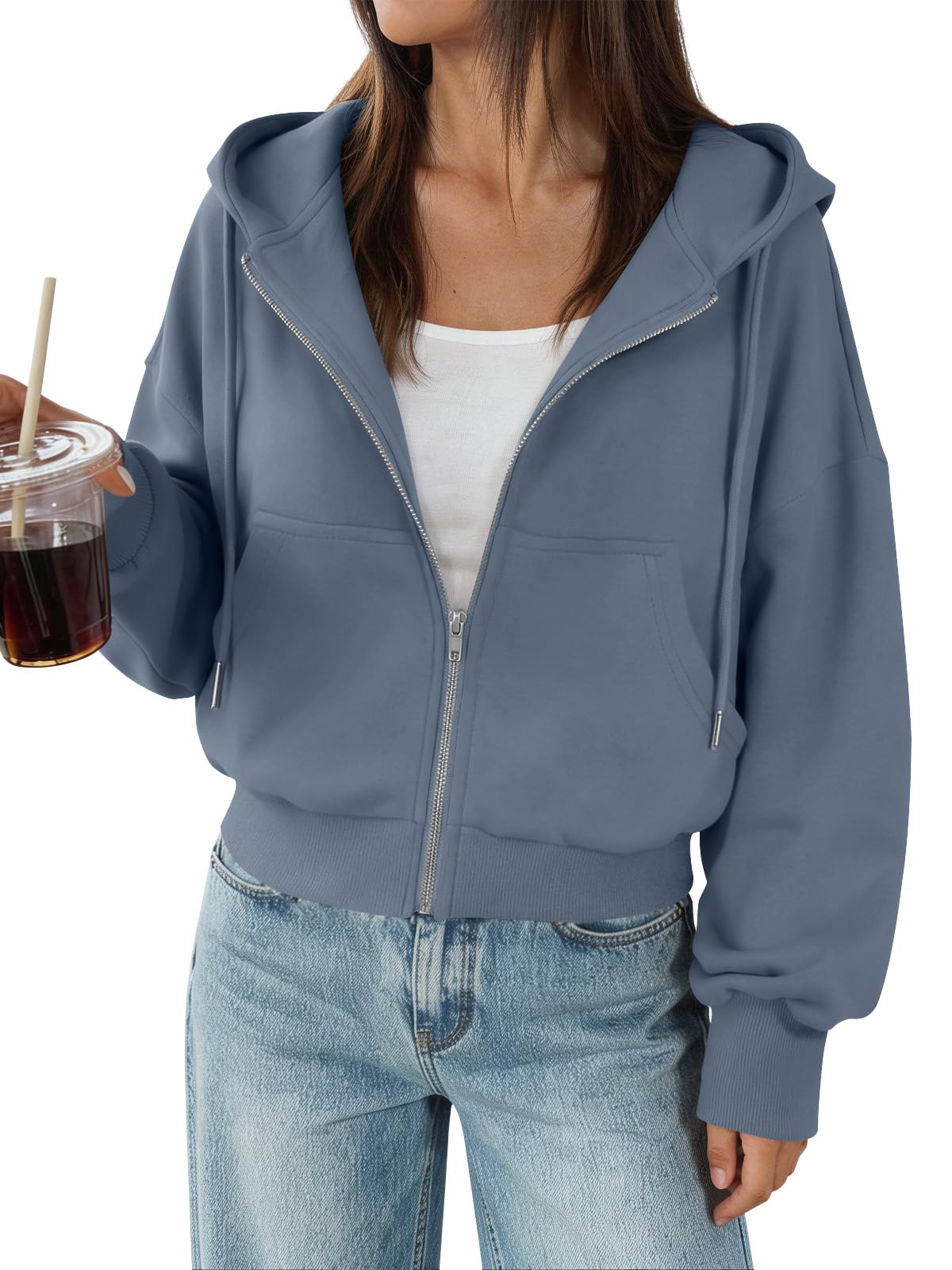 Trendy Queen Damen Trd651 Kapuzenpullover